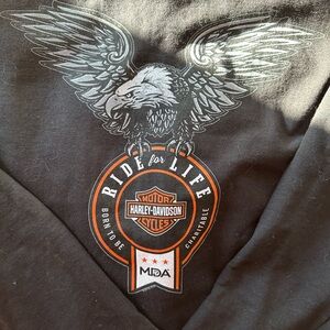 Harley-Davidson collectible limited edition MDA Ride for Life heavy hoodie